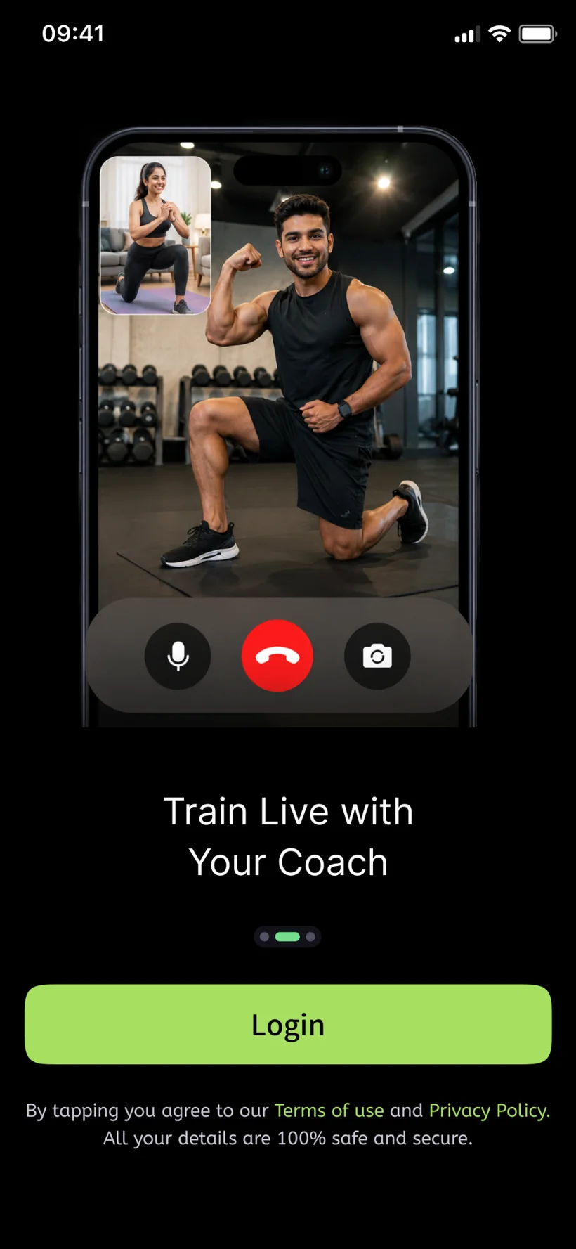 FitFrnd training screen